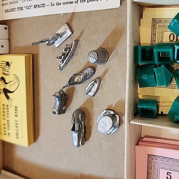 Vintage 1961 Parker Bros. Monopoly Game. - Picture 5 of 15